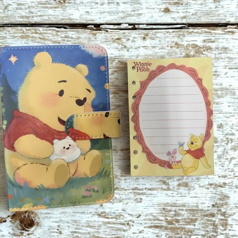 Winnie the Pooh A6 6 Ring Binder & Paper